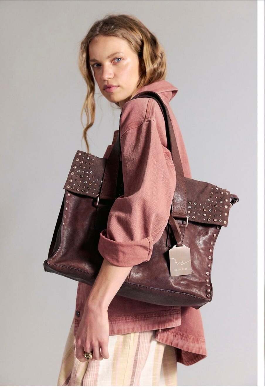 Free People We the Free Shay Studded Tote 🔥SOLD OUT $298 retail
